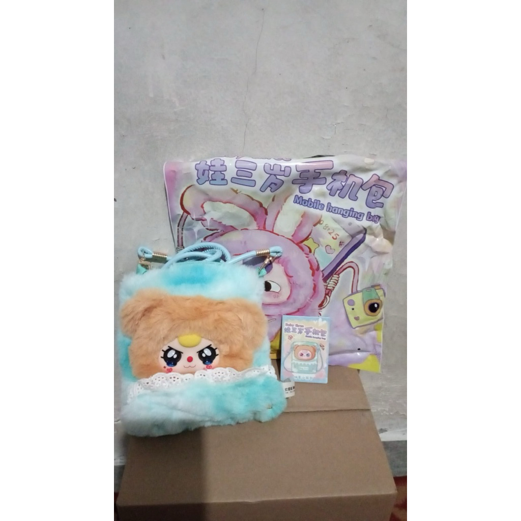 กระเป๋าใส่โทรศัพท์ MATA BB3 - ดวงตาร้องไห้สีน้ําเงิน