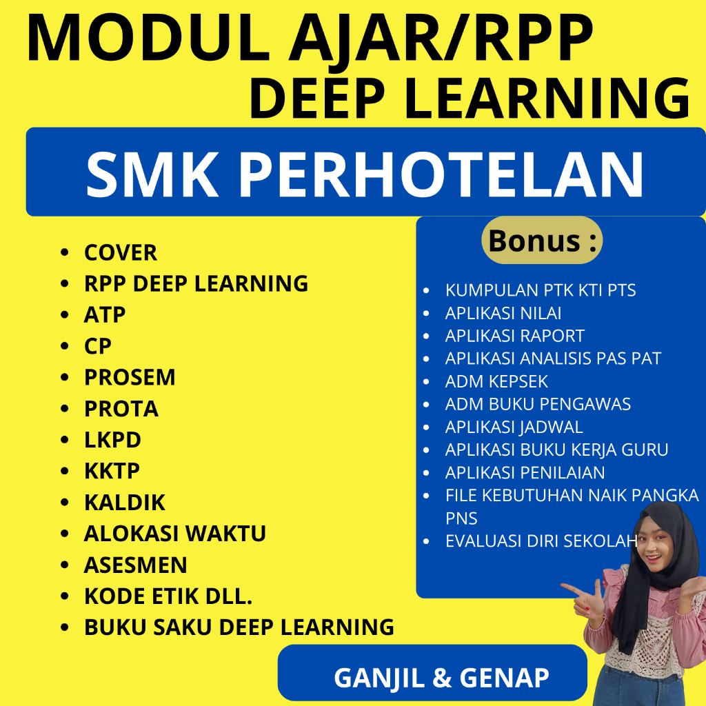 โมดูลก่อสร้าง / DEEP LEARNING SMP AKL PHASE F - DEEP LEARNING RPP VOCATIONAL SCHOOL HOTMENT