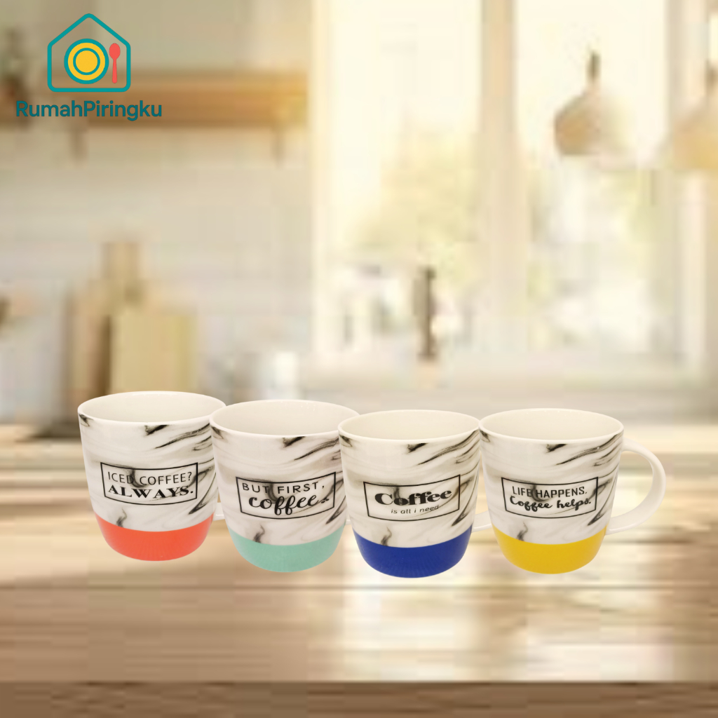 MY PLATE HOUSE แก้วกาแฟ / ถ้วยดื่ม / แก้วเซรามิค MARBLE MOTIF