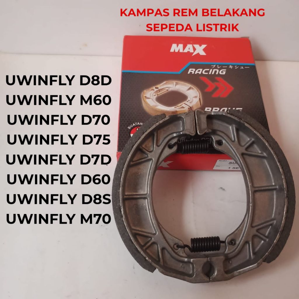 UWINFLY ยี่ห้อ ELECTRIC ผ้าเบรคหลังรถจักรยานยนต์สําหรับ UWINFLY T80, M75, D8D, D60, D70, D8S, D7D, M