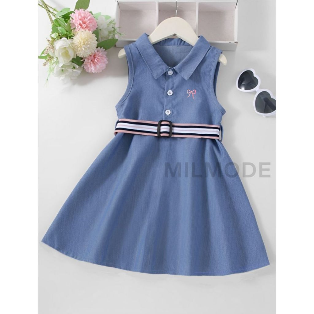 MILMODE - AMELIA CHILDRENS DRESS (6 MONTHS - 6 YEARS) (ไม่มีเข็มขัด)