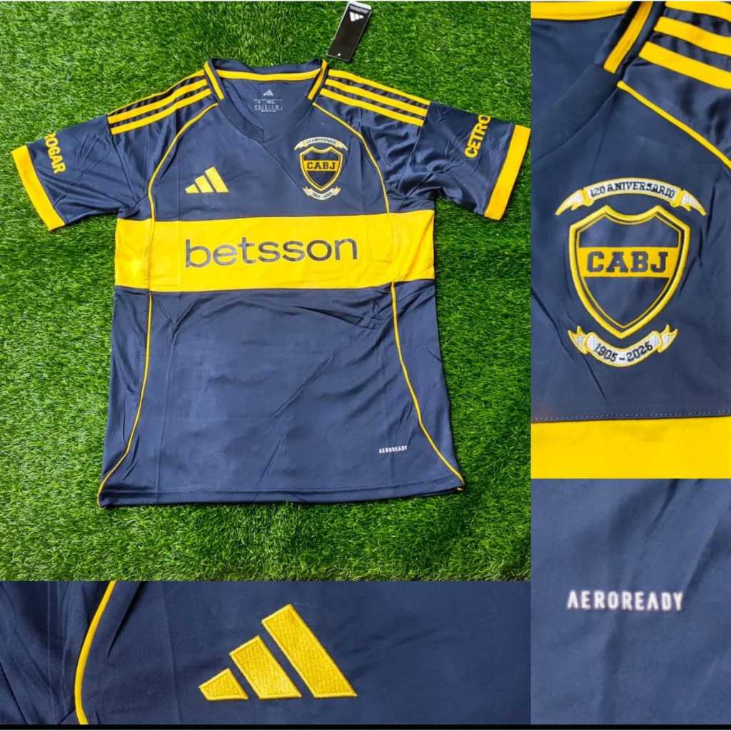 BOCA JUNIOR HOME ANNIVERSARY FOOTBALL JERSEY 2025/2026 GRADE ORI คุณภาพสูง JUMBO XXL 2XL
