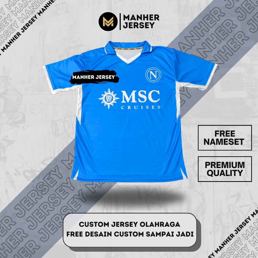 NAPOLI JERSEY 2024 2025 FULL PRINTING