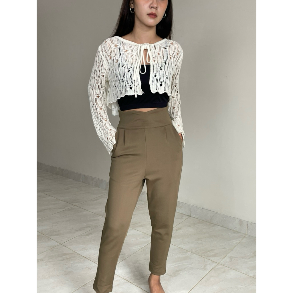 Lexy Pants Flowday / Scuba Midi Pants / กางเกงผู้หญิง / แฟชั่นผู้หญิง / S - L