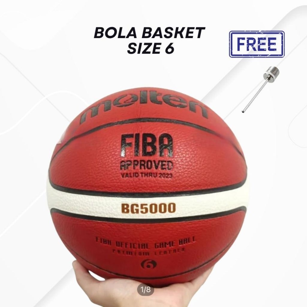ORIGINAL TRAINING BALL SIZE 6 MOLTEN BG5000 หนังกลางแจ้งในร่ม