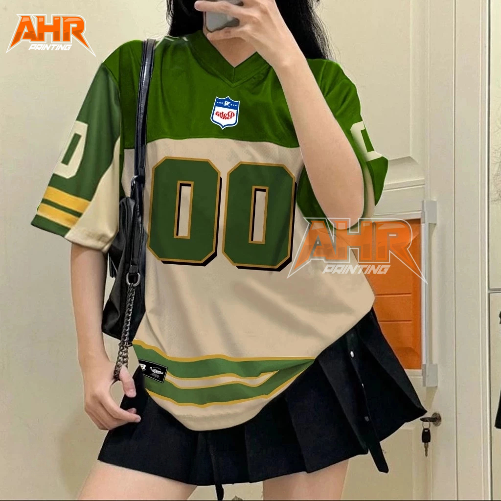 Vintage Number 00 Jersey Boxy Premium Jersey Ray แต่งงาน 00 Streetwear Oversize / Boxy Fit / Retro V