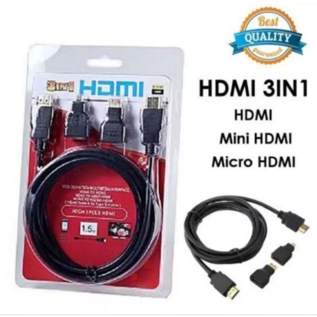 3 IN 1 HDTV CABLE / 3IN1 HDTV CABLE ( HDTV+ MINI HDTV+ MICRO HDTV