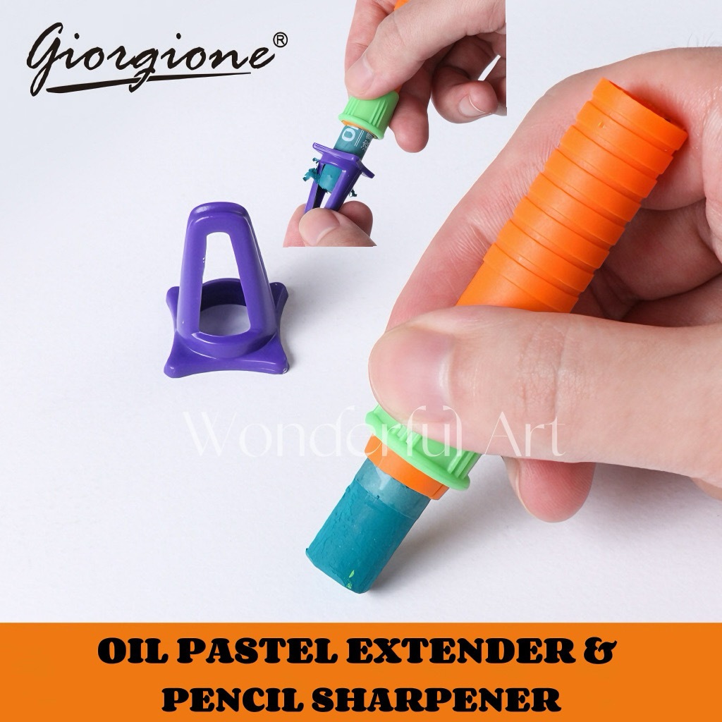 Giorgione Oil Pastel Extender & กบเหลาดินสอ Crayon Oil Pastel Crayon Extender Crayon Holder