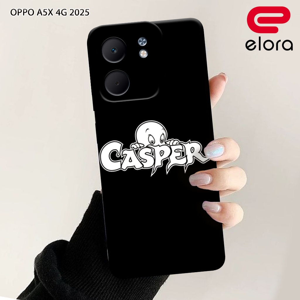 HP Case Oppo A5X 4G 2025 - Elolora.id - Casing Oppo A5X 4G - Motif Case Casper - Mobile Phone Protec