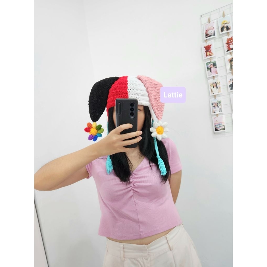 HANDMADE JOKER HAT/Beanie JOKER/CUTE BEANIE/ JOKER BEANIE/G DRAGON BEANIE HAT/DAIY BEANIE HAT