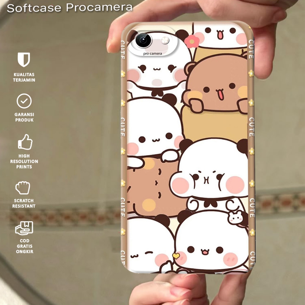เคส HP เข้ากันได้กับ VIVO Y71/ 1724/ 1801i / Y71i แฟชั่นล่าสุดปลอก Softcase 2025 | ดีเค11 | Macaron 