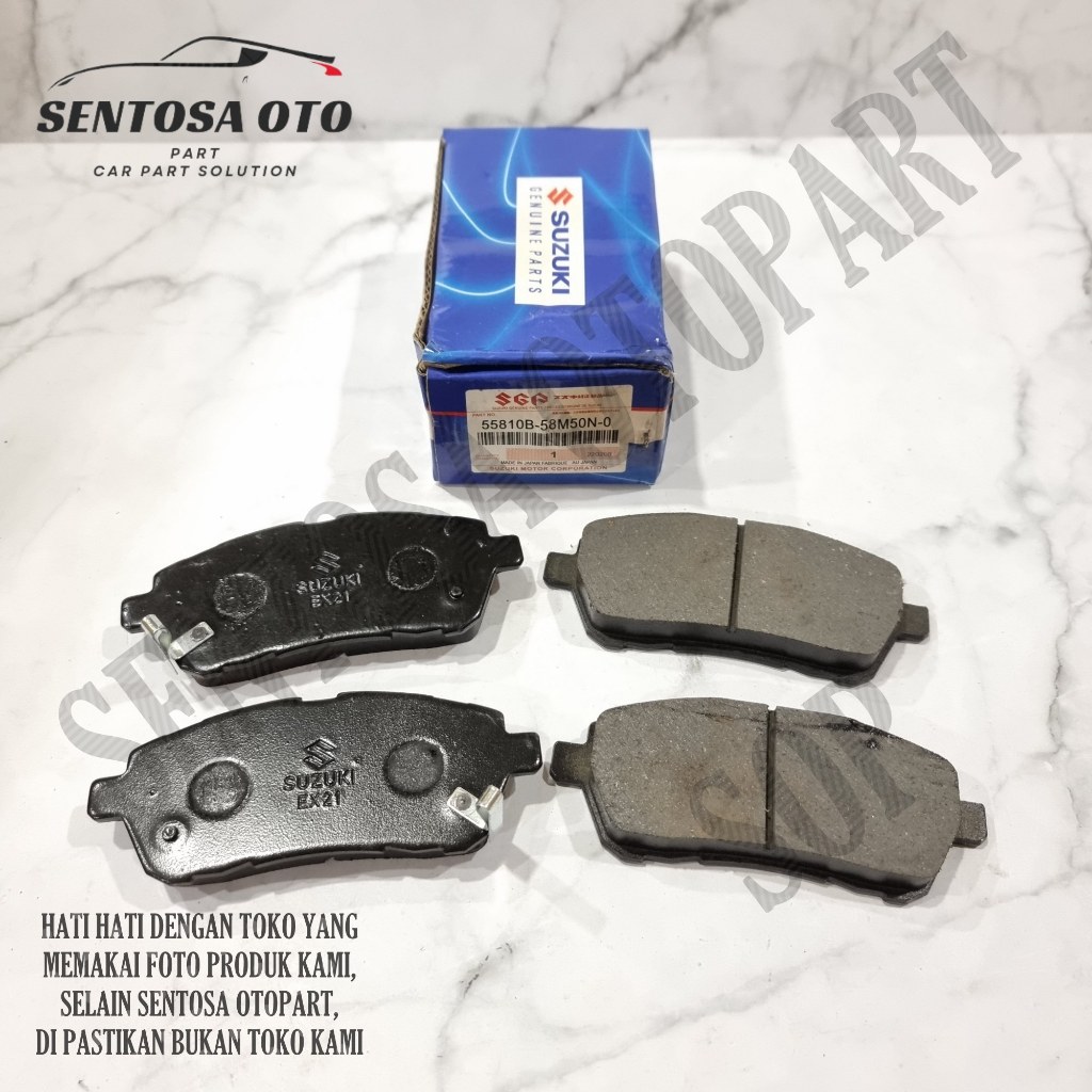 ผ้าเบรค ผ้าเบรคหน้า Ertiga Swift Mazda 2 Ford Fiesta P/N 55810B-58M50N-0