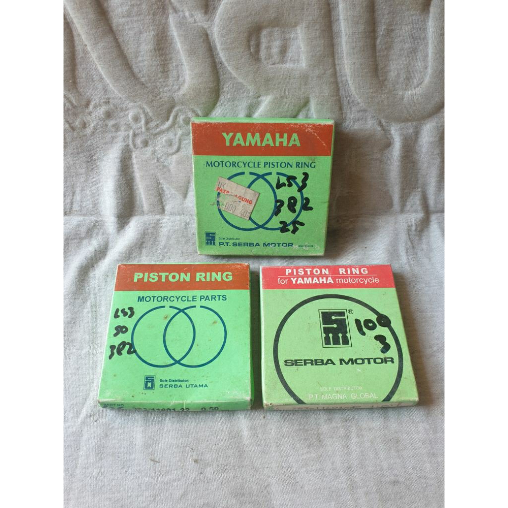 Yamaha Ls3 L2G Yb100 381 แหวนลูกสูบหนา Os Oversize 25 50 100 Sm หายาก