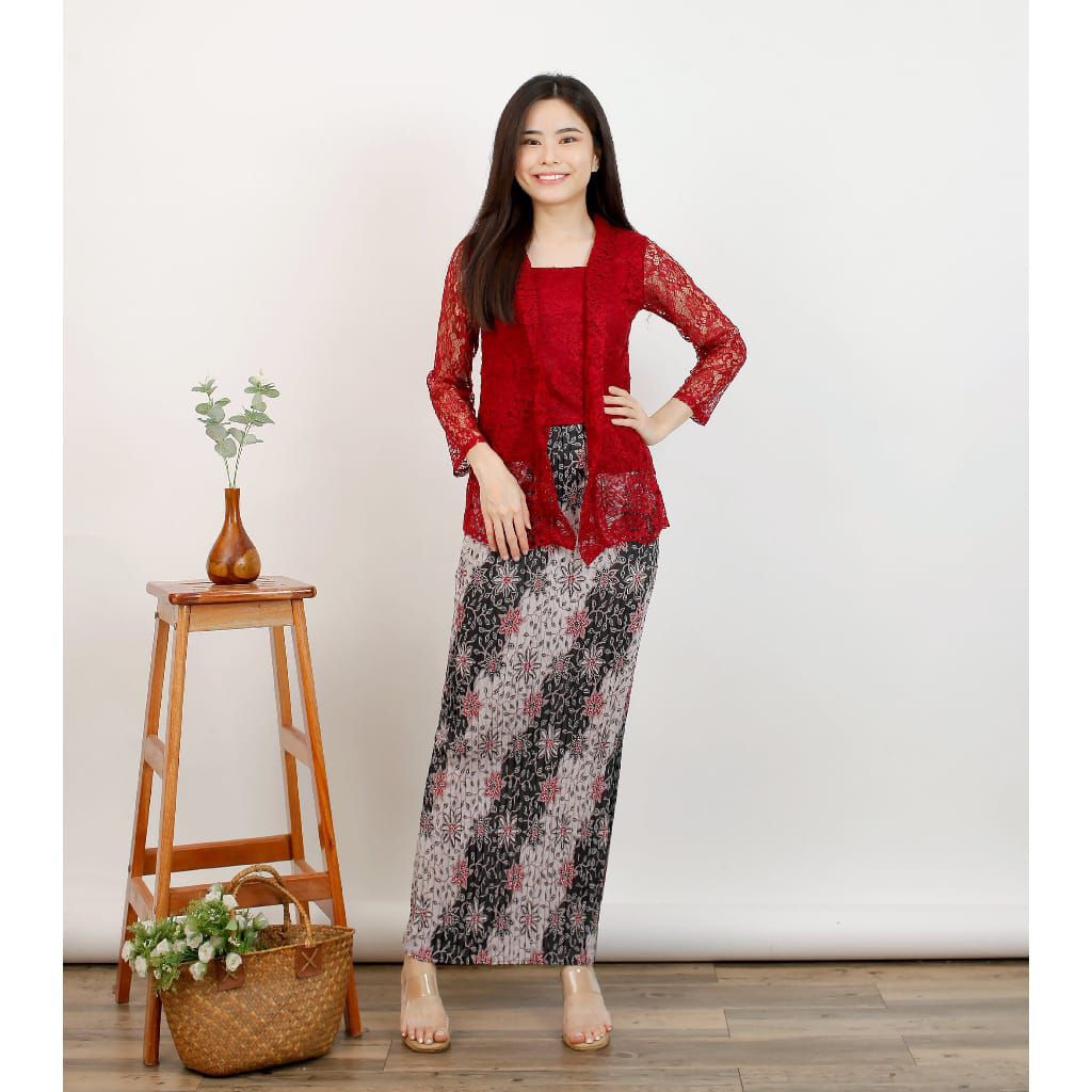 แขนยาวทันสมัย Balinese kubaru kebaya / ผ้า kebaya / สําเร็จการศึกษา kebaya