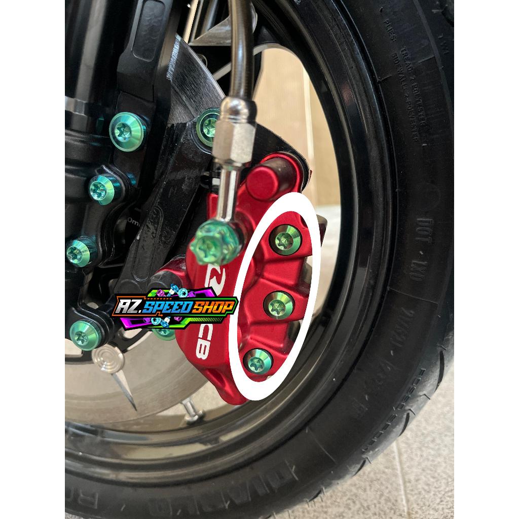 RCB Titanium Caliper Bolts 3 Bolt Grade 5 RCB Titanium caliper Bolt