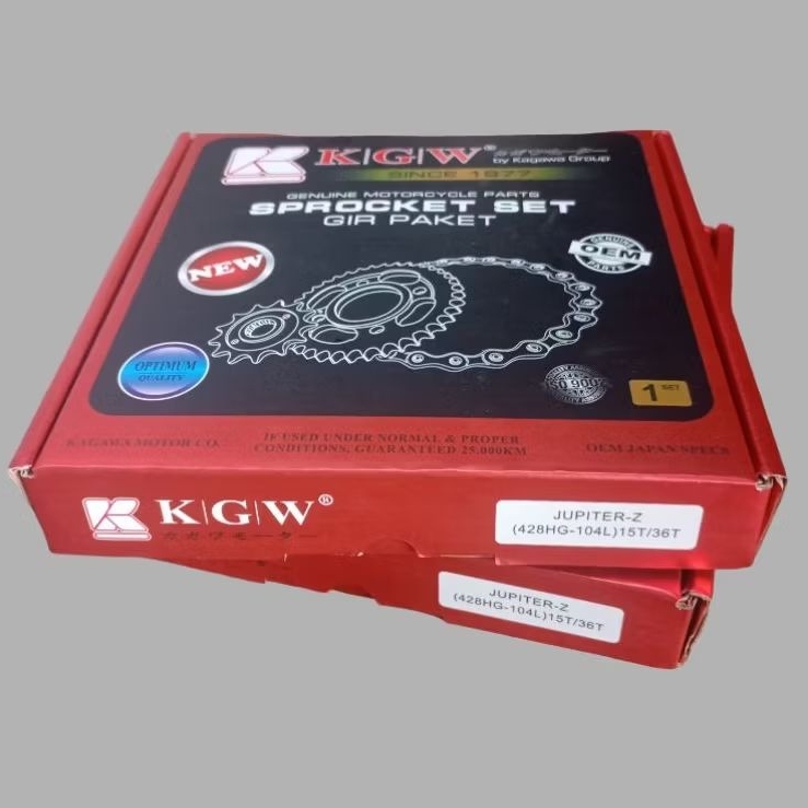 ชุดเกียร์ JUPITER Z 428HG/104L 15T/36T / ชุดเกียร์ KAAWA PACKAGE