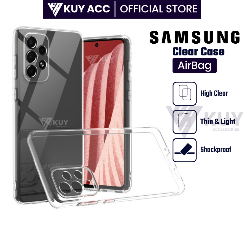 KUY - เคสใส AirBag Samsung A6 2018 A6+ A7 2018 J4 2018 J4+ J6 2018 J6+ J8 2018 Soft Case Bening ปลอก