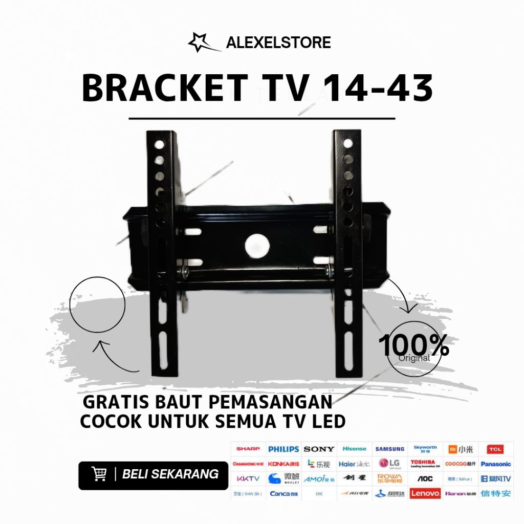 UNIVERSAL LED TV BRACKET 14-43 นิ้ว