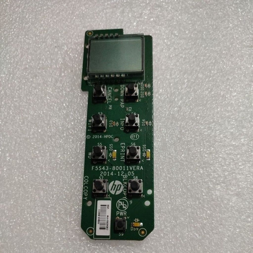 TOMBOL จอแสดงผล LCD ปุ่มปิดปุ่ม HP Deskjet 3635 GT5820 ถังหมึก 410 415 419 4729 PCB แผงบอร์ด