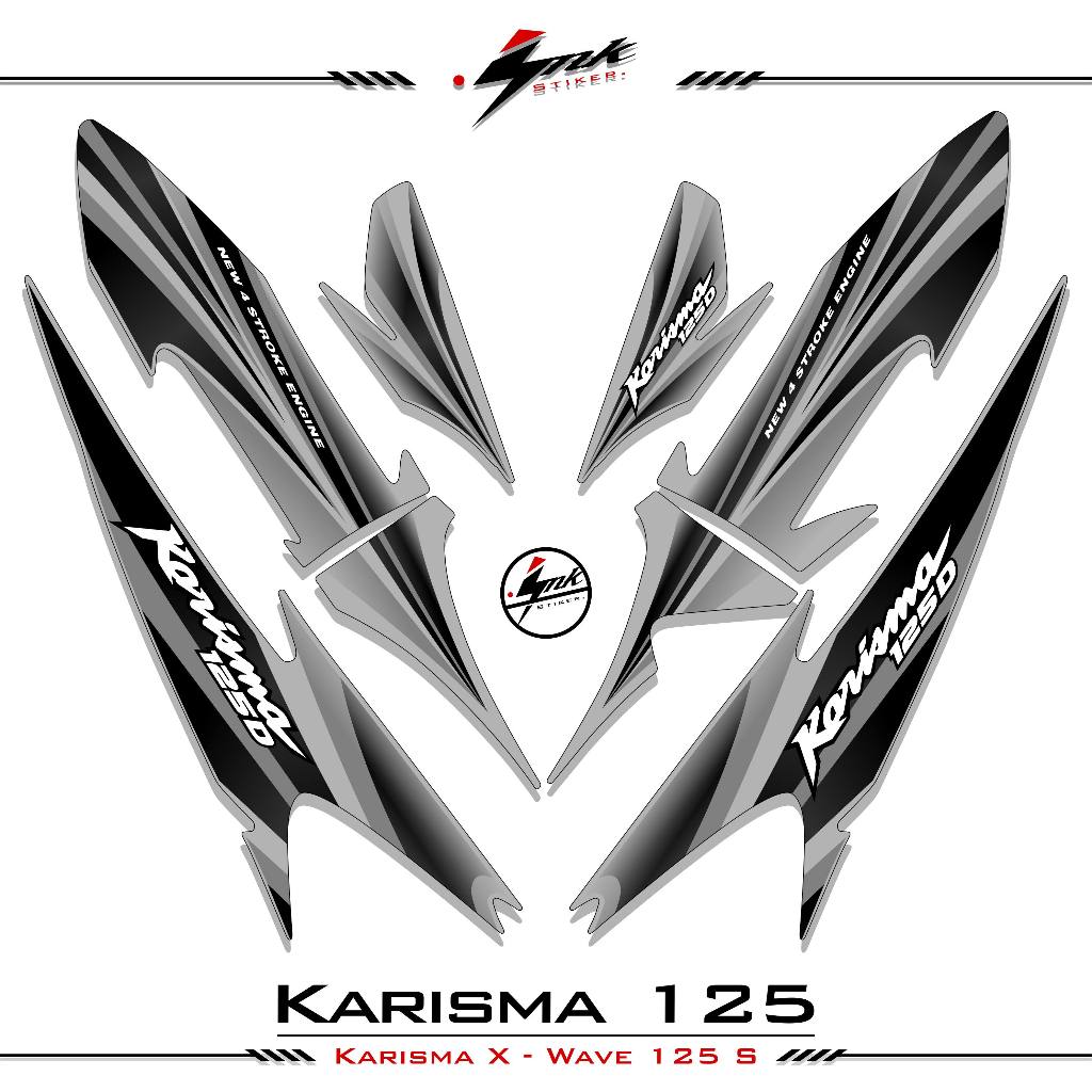 Striping Karisma 125 สติ๊กเกอร์ Karisma X Karisma 125 D สติ๊กเกอร์รูปลอก Variation Wave 125 S Motif 