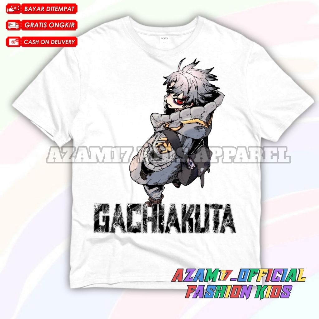 GACHIAKUTA RUDO SUREBREC ANIME CHILDRENS เสื้อยืดฟรีชื่อ / GACHIAKUTA CHILDRENS TSHIRT เสื้อยืด RUDO