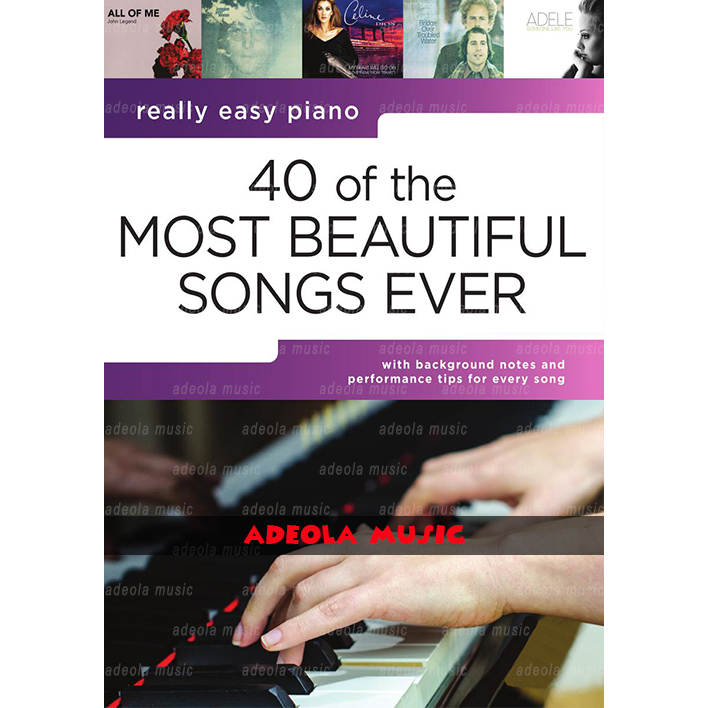 หนังสือเปียโนเพลงรัก / (PLS-80) 40 OF THE MOST BEAUTIFUL SONGS EVER