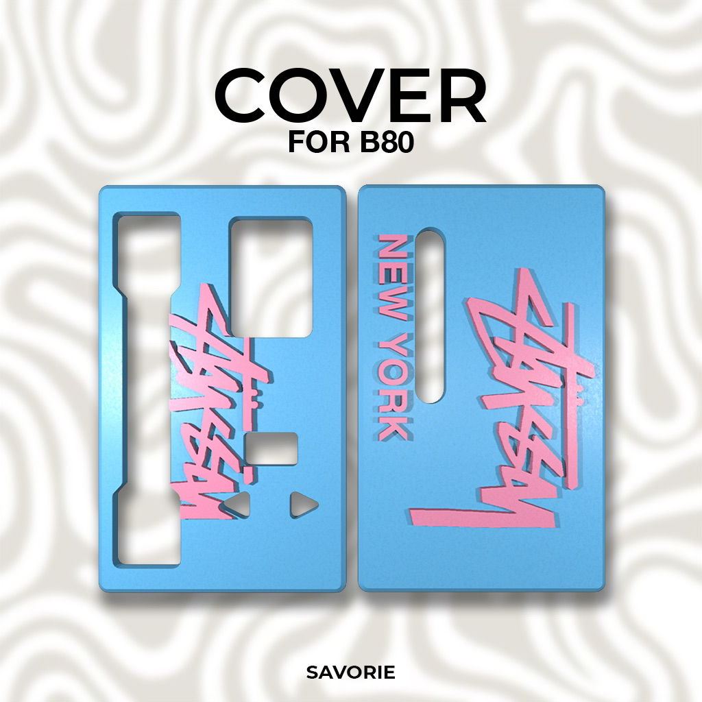 STUSSY BLUE PINK B8O CASE 3D PRINT MAGNETIC