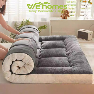 Kasur Lantai Berkualitas Tinggi Kasur Kulit Domba Kasur Lipat Tebal Dan Super Empuk Ukuran 180*200*5cm