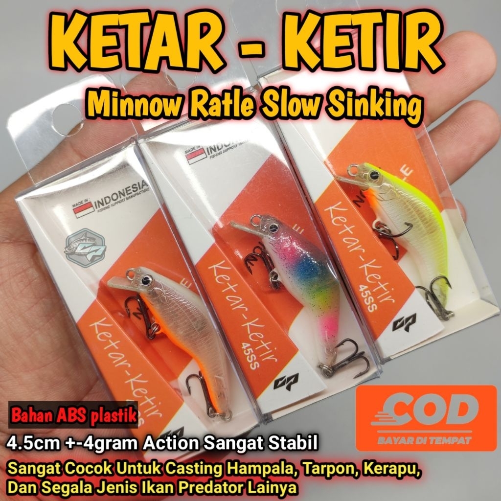 MINNOW KETIR / MINOW KTAR KETIR ตกปลา Garnish
