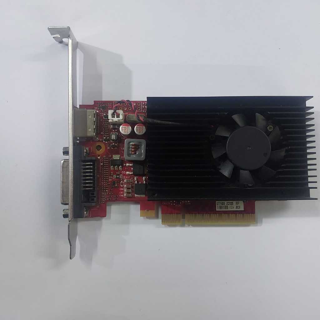 การ์ด VGA Pcie Nvidia geforce GT710 2GB GDDR3 64BIT Copotan cpu ยี่ห้อ HDMI