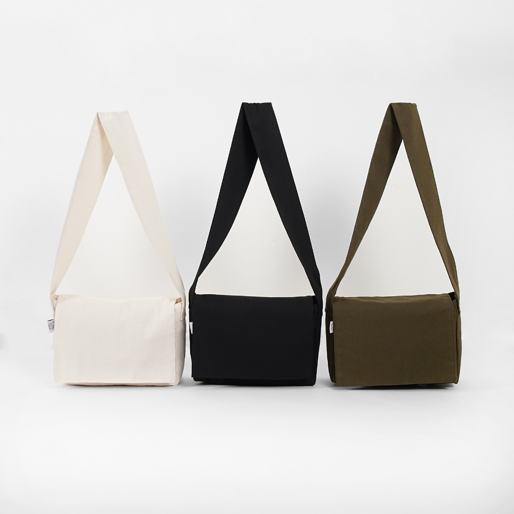London Bag by Money Alter / Canvas Sling Bag ราคา ถูกที่สุด ดีลบีเคเค