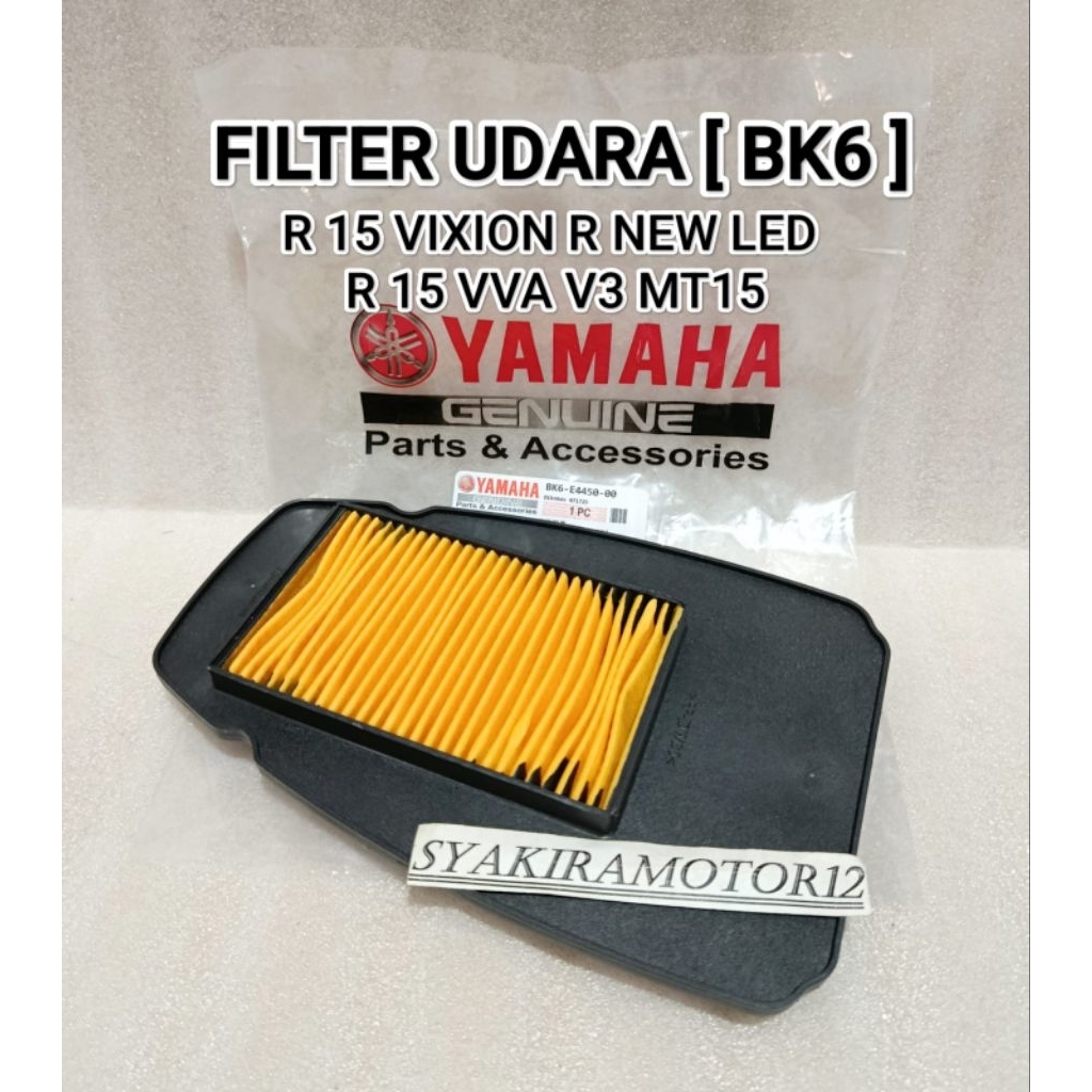 AIR FILTER [BK6] YAMAHA R 15 VISION R NEW LED R 15 VVA V3 MT15 FOAM FILTER คุณภาพสูง