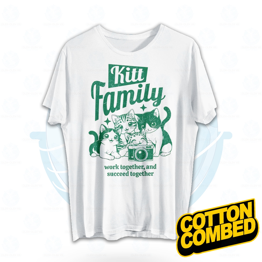 ของที่ระลึก YA เสื้อยืดสําหรับผู้ใหญ่สําหรับผู้ชายและผู้หญิง Kitt Family Work Together – เสื้อยืด Un