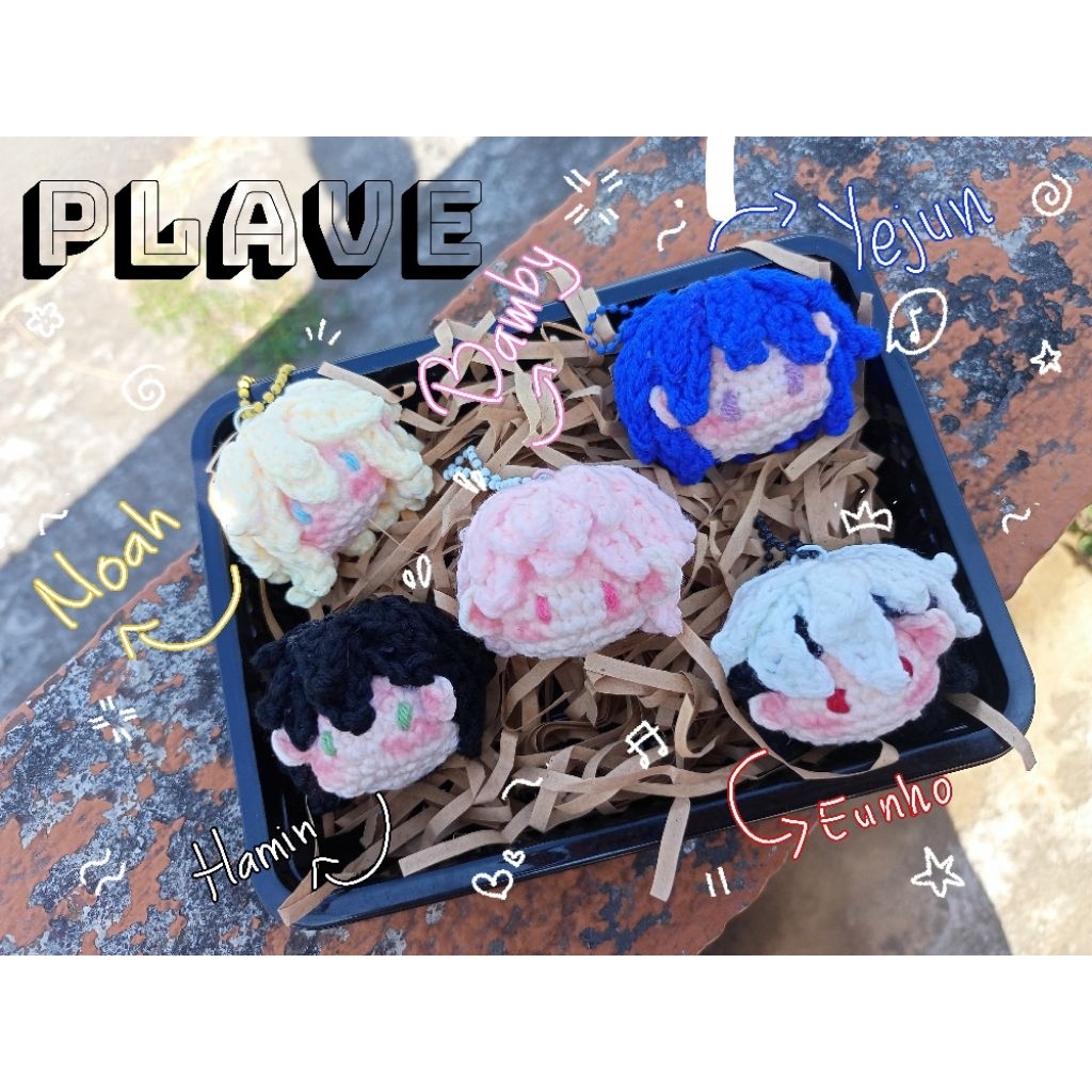 พวงกุญแจโครเชต์ GANTUNGAN Plave || พวงกุญแจเพดาน