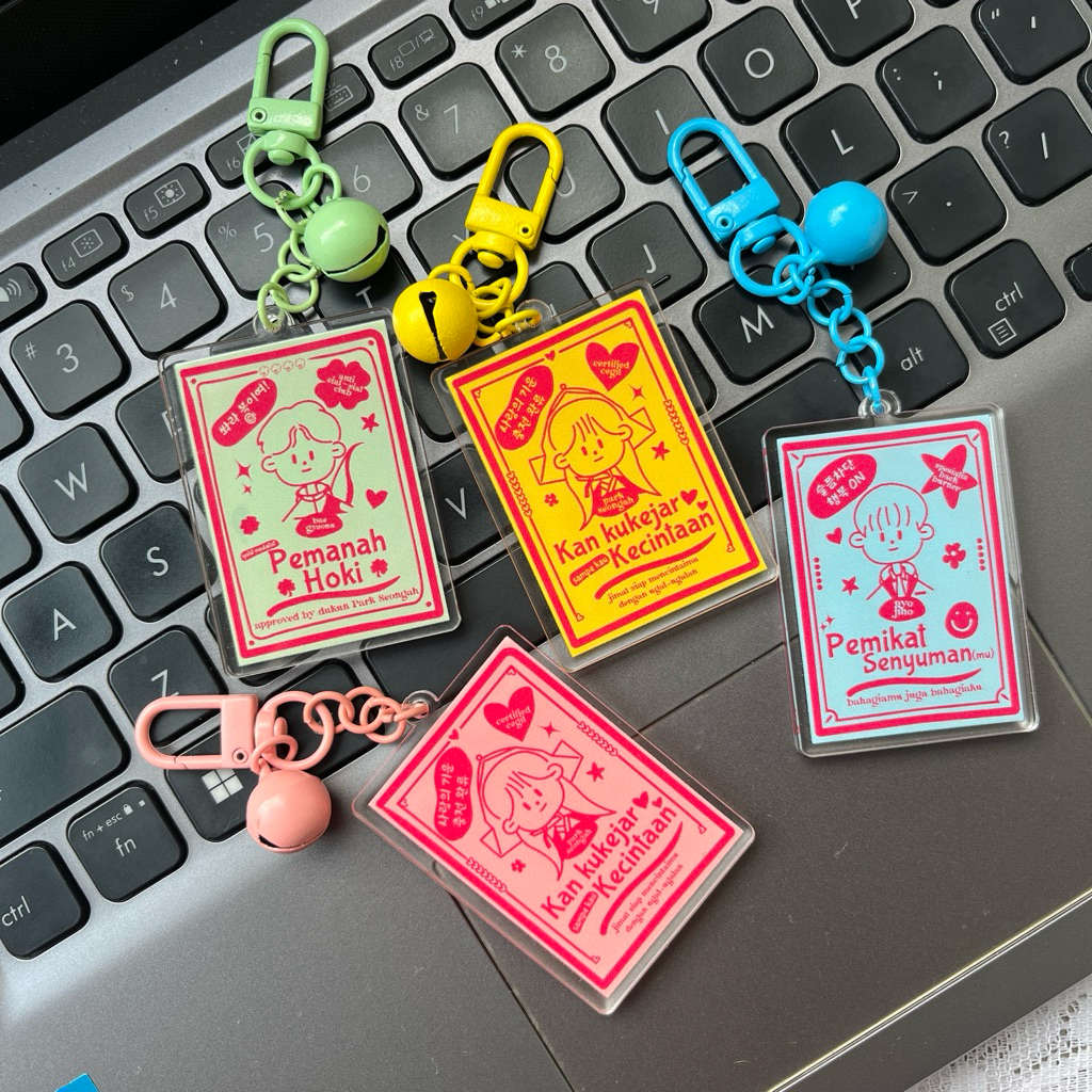 GANTUNGAN Head Over Heels พวงกุญแจอะคริลิค | Choo Youngwoo Cho Yihyun Cha Kangyoon พวงกุญแจn