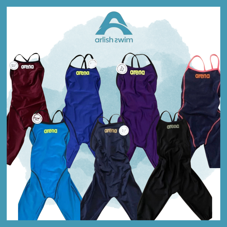 FINA ชุดว่ายน้ํา Kneeskin Arena ได้รับการอนุมัติสายรัดเล็ก / SUPER PREMIUM
