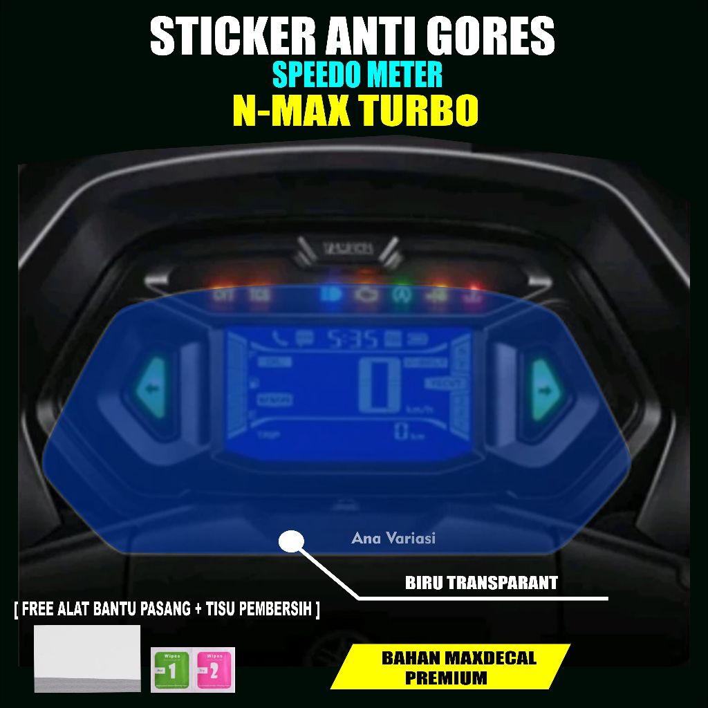 สติ๊กเกอร์เรือนไมล์กันรอย Nmax Turbo Neo โปร่งใส Yamaha Nmax Turbo Oracal Speedometer สติ๊กเกอร์