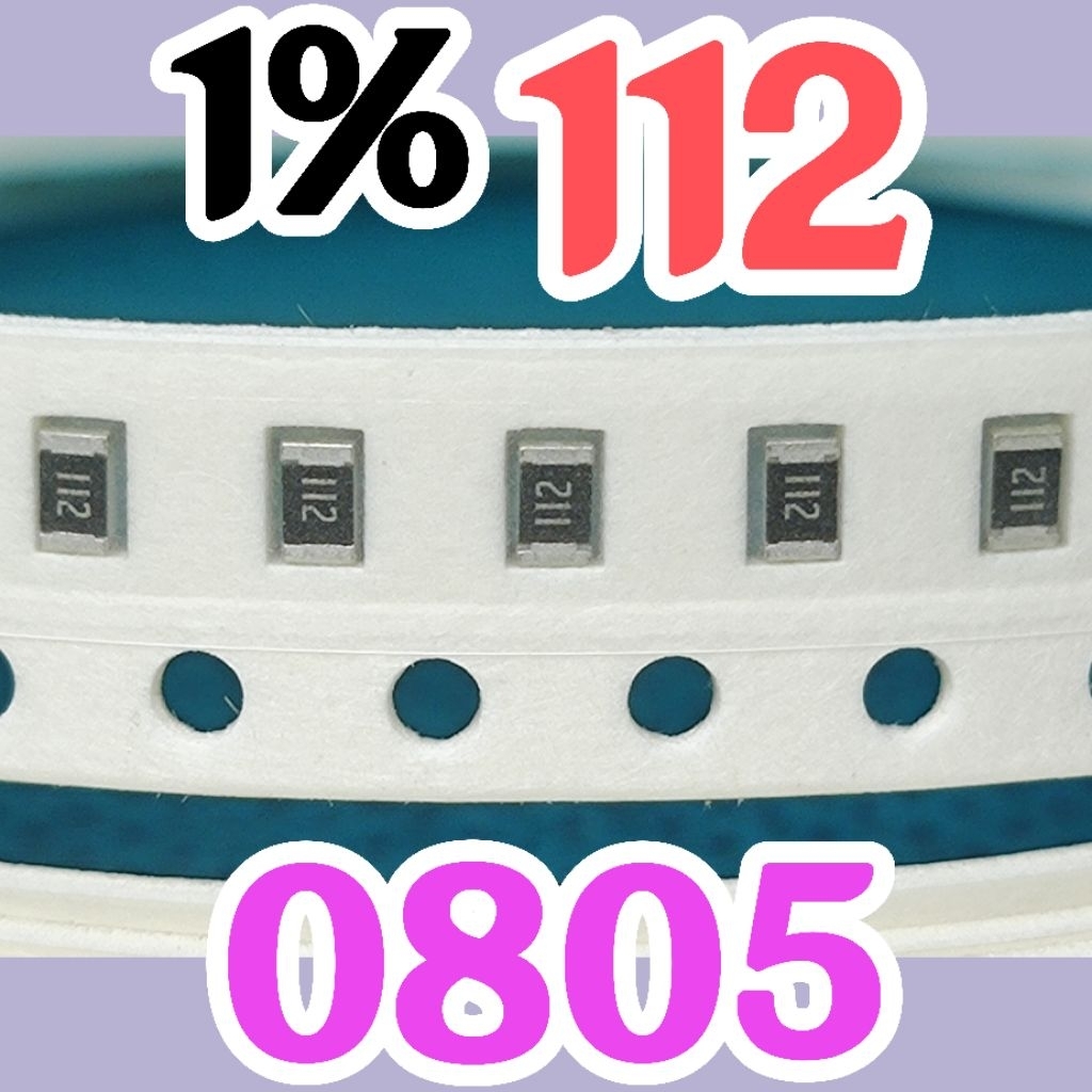 10 ชิ้นตัวต้านทานชิป smd 1101 112 1K1 1% ขนาด 2012 0805 1.1Kohm 1.1K โอห์ม 1.1 Kohm 1.1K โอห์ม 1.1 K