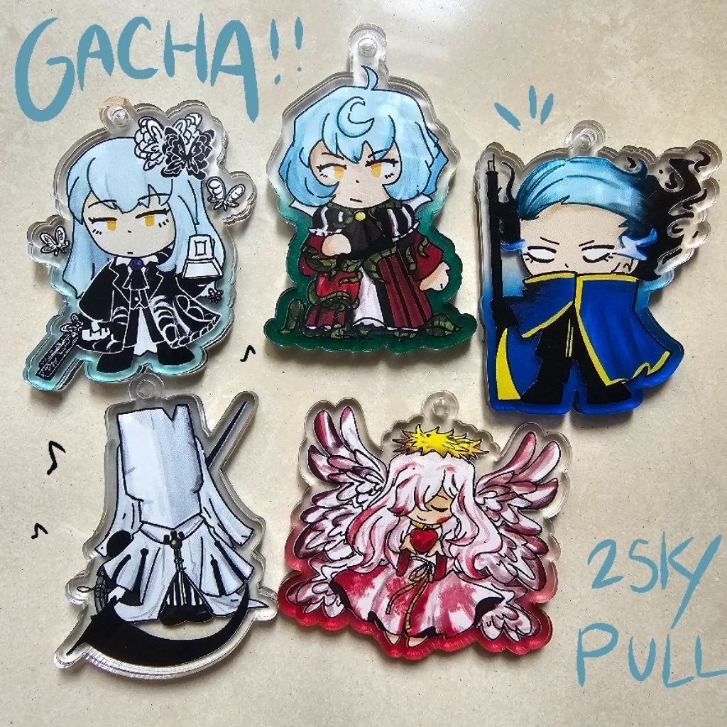 พวงกุญแจ Acrylic Gacha - Library of Ruina Angela Reality Forms