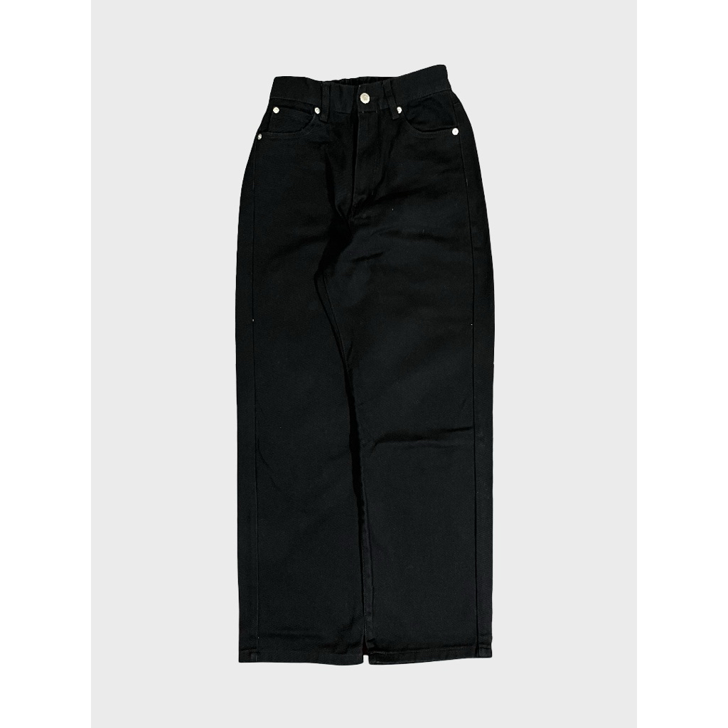 กางเกงยีนส์สีดําธรรมดา grl