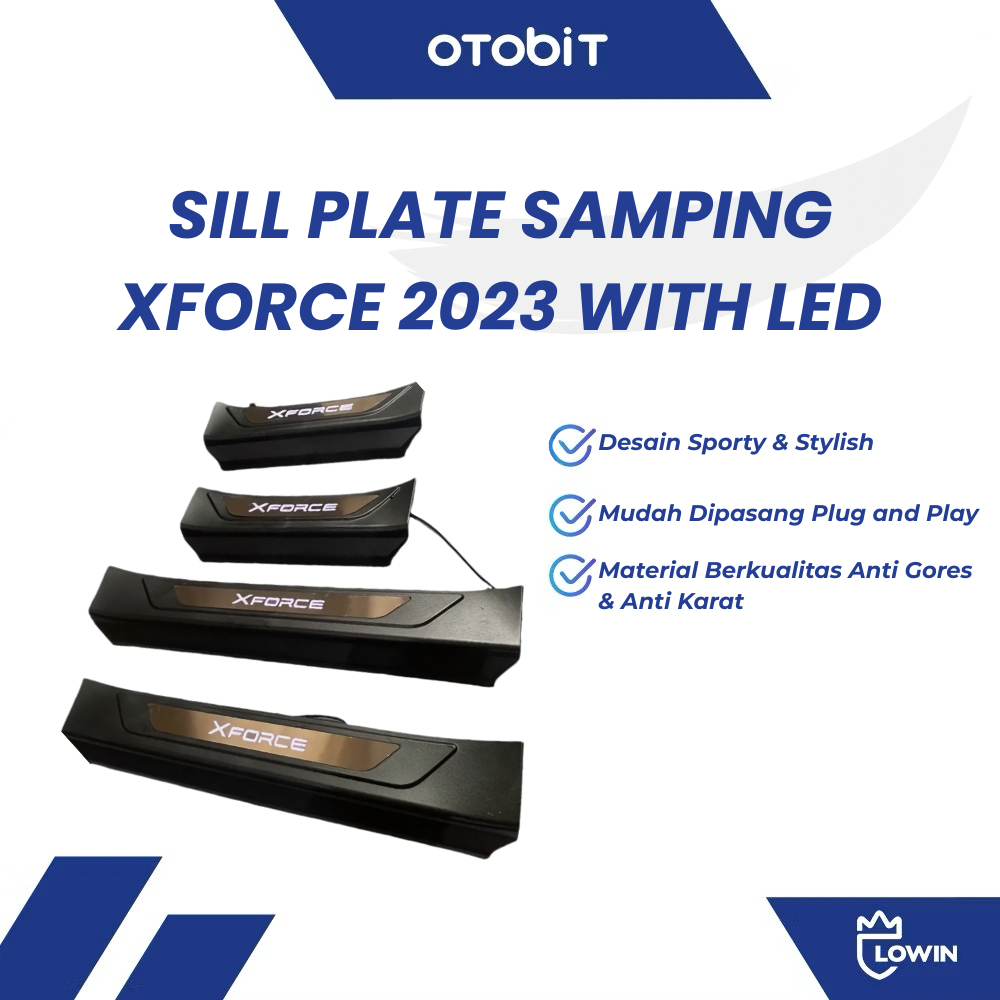 Mitsubishi Xforce 2023 LED Sill Plate / แผ่นธรณีประตู 4 ชิ้น Xforce 2023 LED