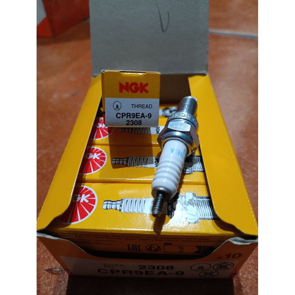 [1 ชิ้น] NGK CPR9EA-9 SPARK PLUG GUARANTEEED ของแท้ 100% NGK CPR SPARK PLUGS MOTORCYCLE SPARK PLUGS 