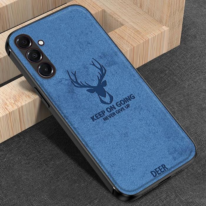 Deer Case Samsung A16 4G / Samsung A16 5G Softcase Jeans Canvas Texture Cloth