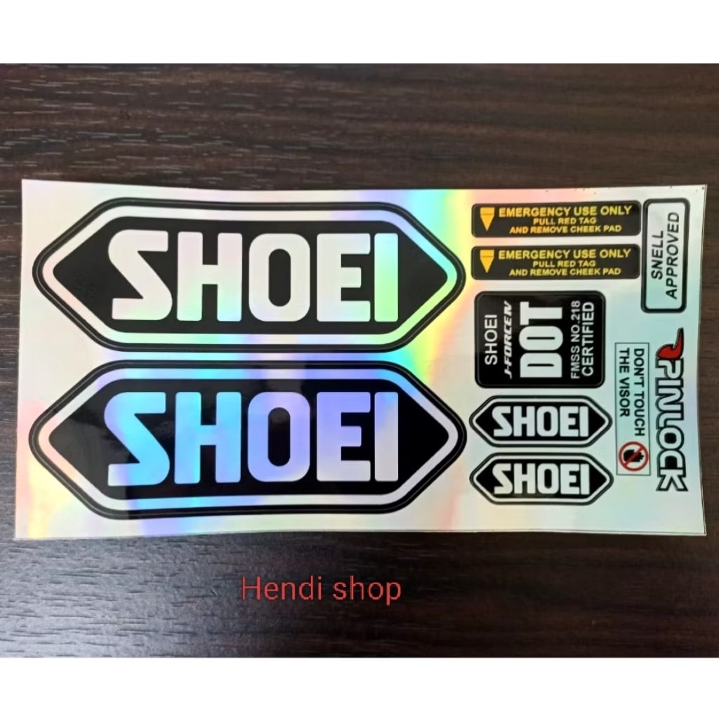 สติ๊กเกอร์หมวกกันน็อค Kyoto Shoei 1 ชุดโฮโลแกรม ราคา ถูกที่สุด ดีลบีเคเค แกลเลอรีภาพที่ 3