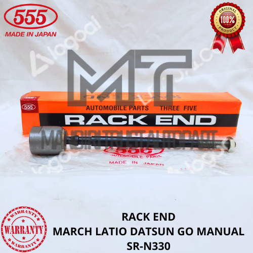 RACK END LONG TIE ROD NISSAN MARCH LATIO DATSUN GO MANUAL SR-N330 1PCS 555 ORIGINAL GUARANTEEED