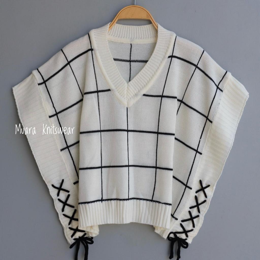 MUARA KNITSWEAR VEST กระเป๋าผู้หญิง KNIT VEST พร้อมสายรัดด้านข้าง