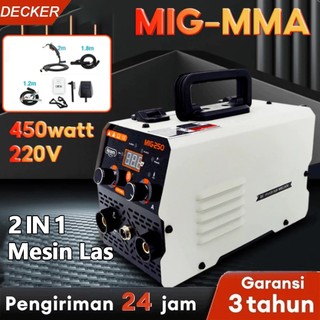 DECKER Mesin Las Mesin trafo las 450W Portabel Mesin Las Tampilan Digital Mesin trafo las/Trafo Las Berkecepatan Tinggi