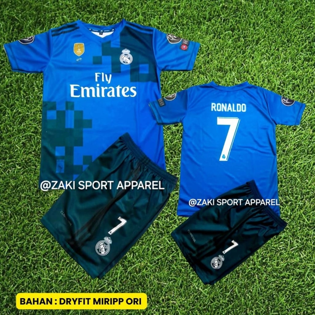 Madrid Kids Retro Jersey Cr7 Edition เสื้อฟุตบอลเด็กชุดเด็กเสื้อฟุตบอล Madrid Jersey