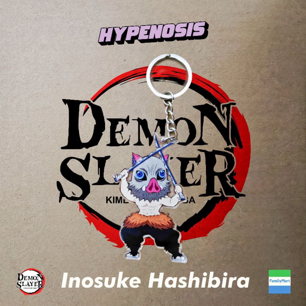 พวงกุญแจ Demon Slayer x Family Mart Inosuke ซีล Hashibira