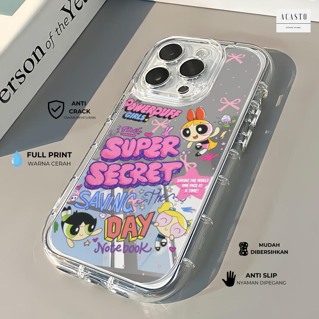 HP AC261 MIRROR CASE สําหรับ VIVO Y91C Y1S Y100 INDO V20 V21E V25 V25E V27 S16 V29 S17 V29E Y200 V30